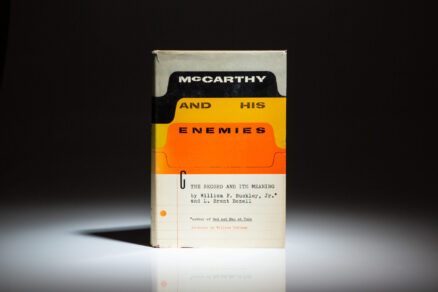 First edition of McCarthy and His Enemies by William F. Buckley, Jr., his second book.
