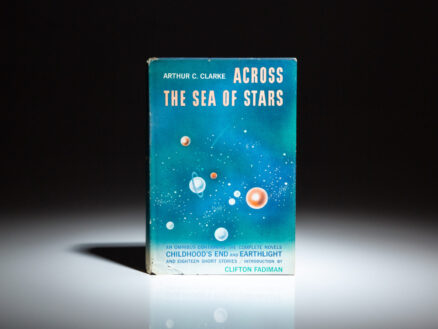 Signed copy of Across the Sea of Stars by Arthur C. Clarke, from the private collection of science fiction writer, D. Douglas Fratz.