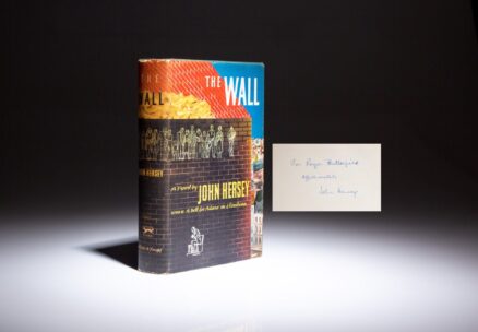 Signed first edition of The Wall by John Hersey.