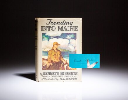 Signed first edition of Trending into Maine by Kenneth Roberts.