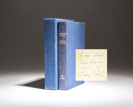 First edition of Keeping Faith by President Jimmy Carter, inscribed to Baseball Hall of Fame player Tony Gwynn.