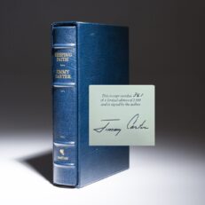 Limited edition of Keeping Faith, signed by President Jimmy Carter.