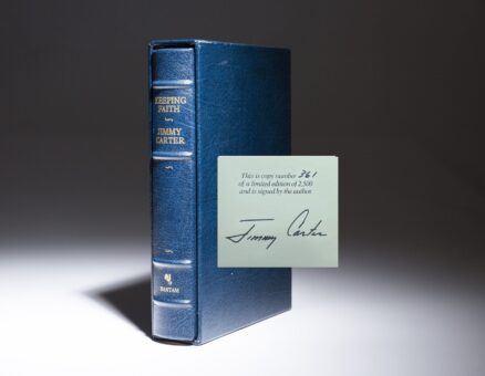 Limited edition of Keeping Faith, signed by President Jimmy Carter.