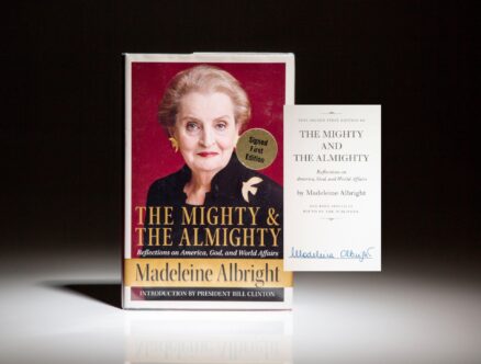 Signed first edition of The Mighty and The Almighty, signed by Madeleine Albright