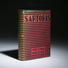 Sartoris by William Faulkner. First edition, first printing in dust jacket.