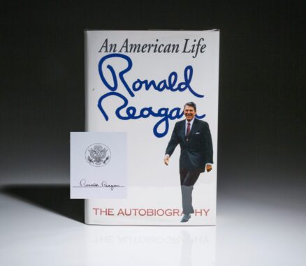 First edition, first printing of An America Life by President Ronald Reagan, signed on his presidential bookplate.