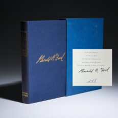 Signed limited edition of Gerald R. Ford's autobiography, A Time To Heal.