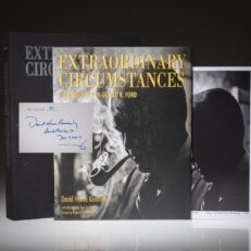 A special inscribed author's edition of Extraordinary Circumstances by David Hume Kennerly, with a rare negative photograph accompanying.