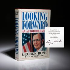 A special limited edition copy of Looking Forward, by George H.W. Bush.