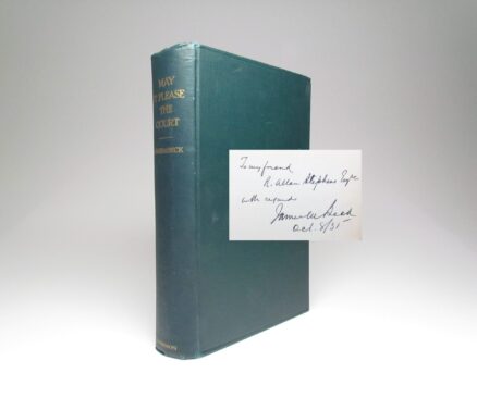 First edition of May It Please The Court, signed by U.S. Solicitor General, James M. Beck.