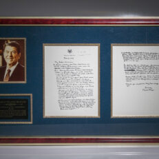 A letter from Ronald Reagan to the American people, a very scarce copy.