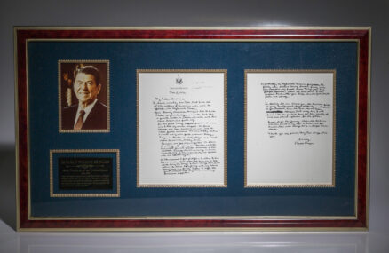 A letter from Ronald Reagan to the American people, a very scarce copy.