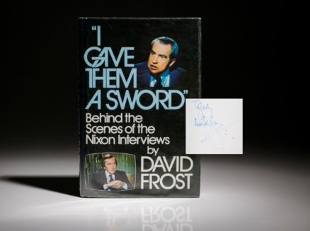 I gave them the sword by David Frost, signed by David Frost. The story of President Richard Nixon.