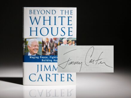 Signed first edition, first printing of Beyond The White House by Jimmy Carter.