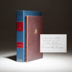 New Era In World Affairs, a signed limited edition printing, inscribed by President Harry Truman to Francis Biddle