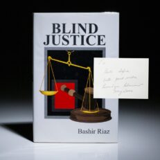 Blind Justice, signed by Benzhair Bhutto.