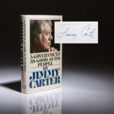 A Government As Good As Its People by Jimmy Carter. Signed first edition.