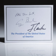 Presidential Bookplate signed by George H.W. Bush and Jimmy Carter.