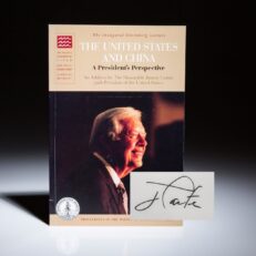 The United States and China: A President's Perspective, signed by President Jimmy Carter.