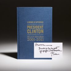 A Decade of Difference by President William Clinton. Limited edition, signed copy. From the Clinton Global Initiative.