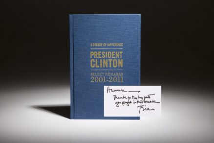 A Decade of Difference by President William Clinton. Limited edition, signed copy. From the Clinton Global Initiative.