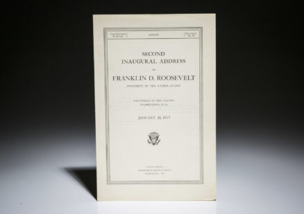 Second Inaugural Address Of Franklin D. Roosevelt, published in 1937 by the 75th Congress.