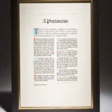 Harry Truman, A Proclamation. Signed by President Harry Truman.