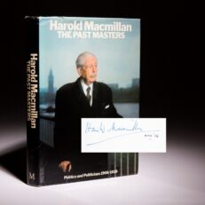 Signed copy of The Past Masters by Prime Minister Harold Macmillan.