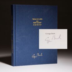 Signed limited edition of Read My Lips: No New Taxes by President George H.W. Bush.