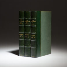 First edition of The Adventures Of Philip by William Thackeray, published in three volumes in 1862.