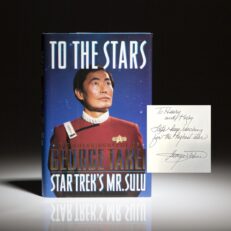 Signed first edition of To The Stars: The Autobiography of George Takei.