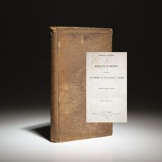 First edition of Familiar Letters to Henry Clay, by Joseph John Gurney.