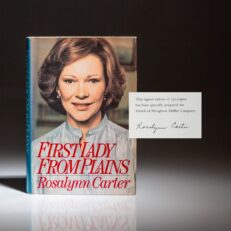 Limited edition of First Lady From Plains, signed by Rosalynn Carter.