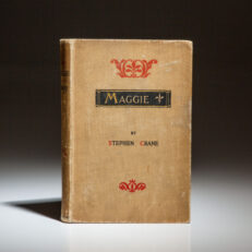 First edition of Maggie: A Girl of the Streets by Stephen Crane.