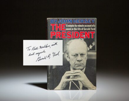 The President by John Hersey, signed by President Gerald R. Ford.