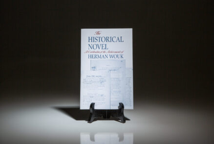 First edition of The Historical Novel, a compilation of articles about Herman Wouk, with laid-in letter from Herman Wouk to New York Times columnist, Bill Safire.