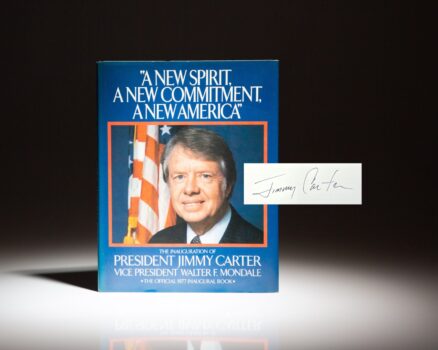 First edition of the Inaugural Book of President Jimmy Carter, signed on the title page.