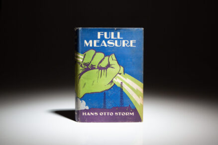 First edition of Full Measure by Hans Otto Storm, in dust jacket.