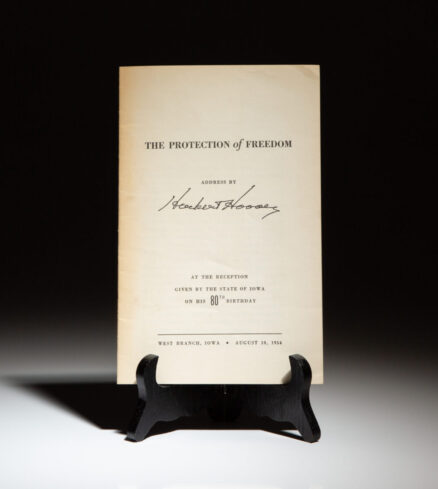 The Protection of Freedom by Herbert Hoover.