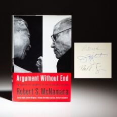 Signed first edition of Argument Without End: In Search of Answers to the Vietnam Tragedy by Secretary of Defense Robert S. McNamara, Professor James G. Blight and Historian Robert K. Brigham