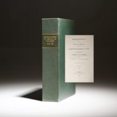 First edition of Recollections of a Service of Three Years during the War-of-Extermination in the Republics of Venezuela and Colombia, printed in London in 1828.