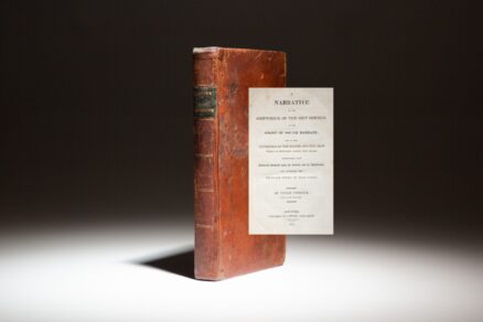 First American Edition of Judah Paddock's A Narrative of the Shipwreck of the Ship Oswego.