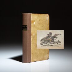 First edition of Tales Of Travels West Of The Mississippi by Solomon Bell, published in 1830, the first juvenile book about the region west of the Mississippi and specifically, the Lewis and Clark Expedition. This copy is lacking the map.