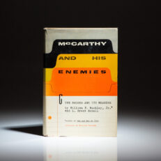 First edition of McCarthy and His Enemies by William F. Buckley, Jr., his second book.