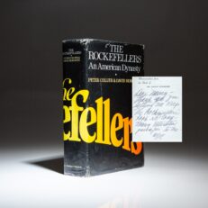 The Rockefellers: An American Dynasty by Peter Collier and David Horowitz, from the personal library of First Lady Mamie Eisenhower.