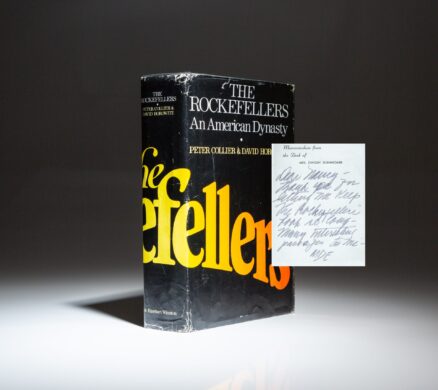 The Rockefellers: An American Dynasty by Peter Collier and David Horowitz, from the personal library of First Lady Mamie Eisenhower.