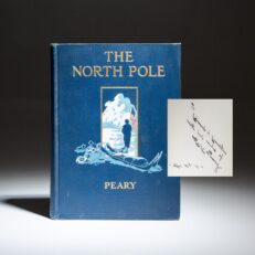 Signed first edition of The North Pole by Robert E. Peary.