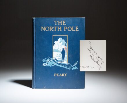 Signed first edition of The North Pole by Robert E. Peary.