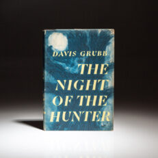 First edition of The Night Of The Hunter, in first state dust jacket, by Davis Grubb.