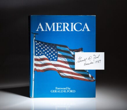 First edition of America by Marvin Karp, signed by former President Gerald R. Ford.